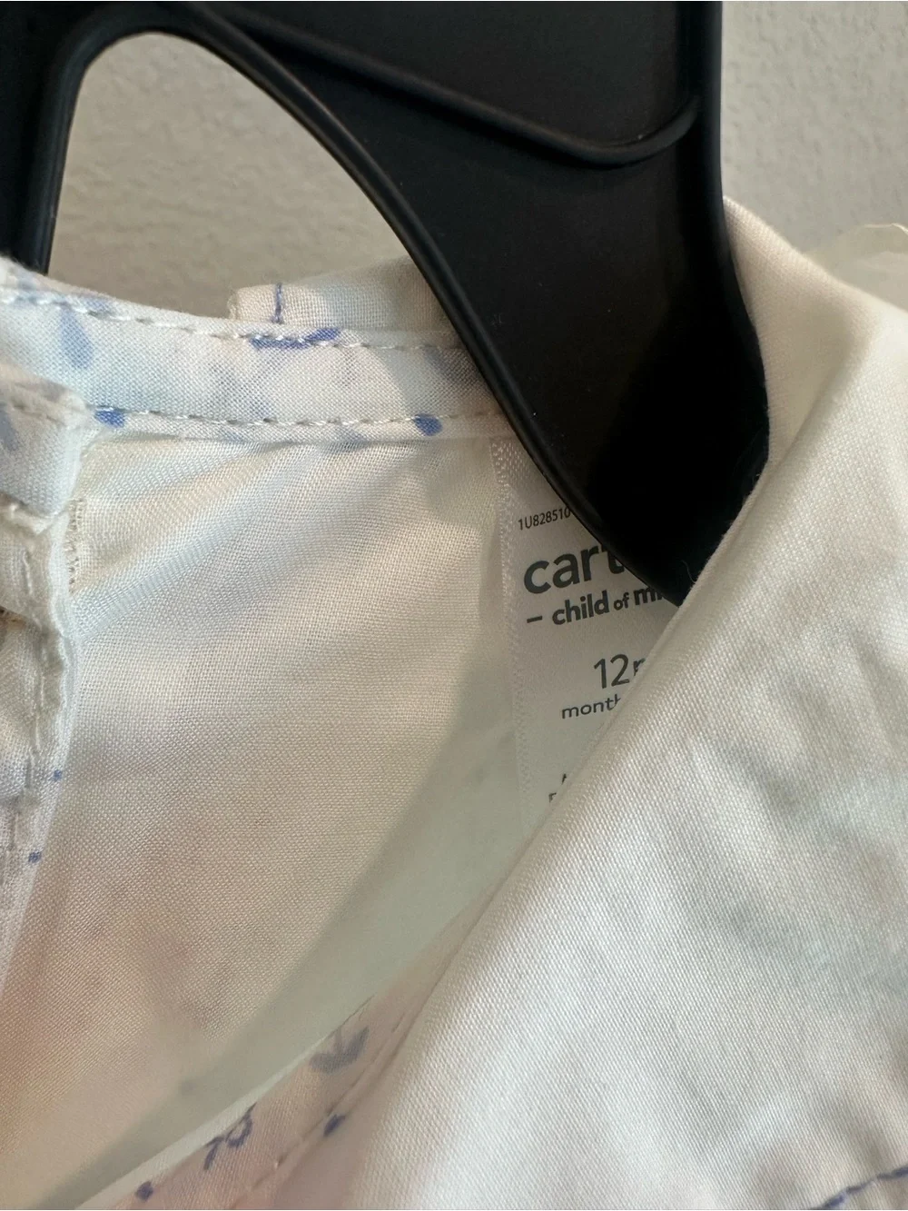 Carter's White Dresses with Light Blue Anchors and Embroidery